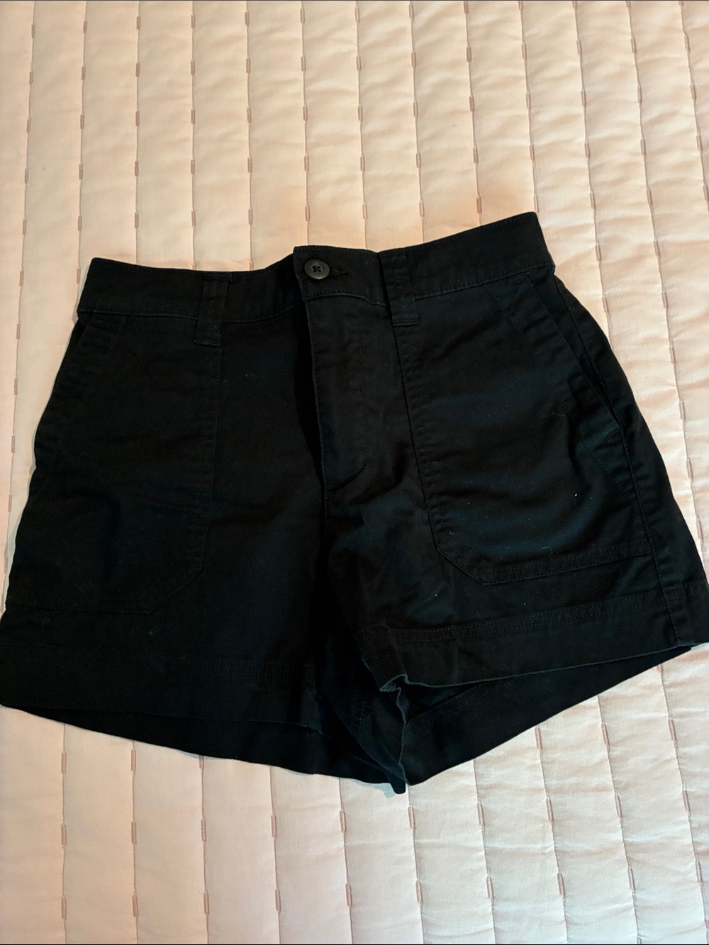 Old Navy Black High-Waist Utility Shorts